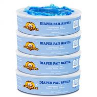 Signstek Diaper Pail Refills Compatible with Diaper Genie Pails,1080 Count,4-Pack