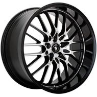 Konig Lace Gloss Black Wheel with Mirror Machined Face (17x8/5x114.3mm)