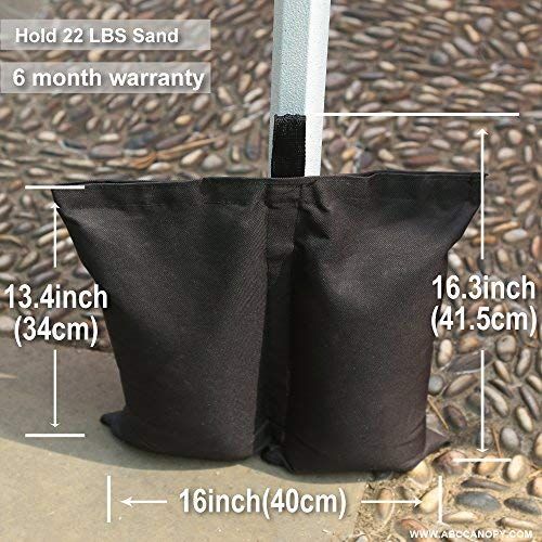  ABCCANOPY Industrial Grade Weights Bag Leg Weights for Pop up Canopy Tent 4pcs-Pack
