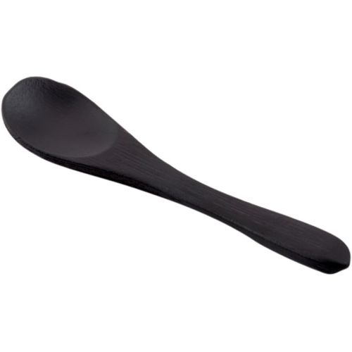  Oval Head Bamboo Spoon, Small Bamboo Spoon - Black - 3.5 Inches - Great for Catering, Buffets, Food Trucks and More - 100ct Box - Restaurantware