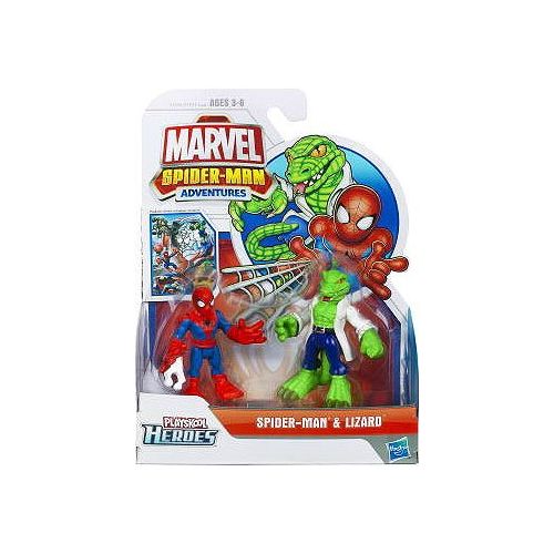  Marvel Spider-Man Adventures Playskool Heroes Spider-Man and Lizard - Pack of 2