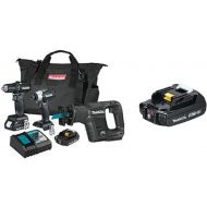 Makita CX300RB 18V LXT Lithium-Ion Sub-Compact Brushless Cordless 3-Pc. Combo Kit and BL1820B 18V Compact Lithium-Ion Battery (2.0Ah)