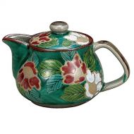 Kutani pottery teapot pot sasanqua (with tea strainer)