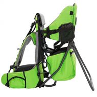 Clevr Premium Cross Country Baby Backpack Hiking Child Carrier with Stand and Sun Shade Visor Kid Toddler, Green | Lightweight - 5lbs | 1 Year Limited Warranty