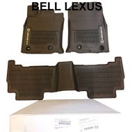 Lexus OEM Factory All Weather Floor MAT Liner Set 2016-2019 GX460 Brown