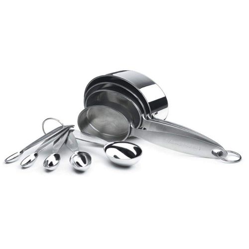  Cuisipro Stainless Steel Measuring Cup and Spoon Set