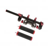 Jili Online 15mm Rod Rail Handle Kit for Shoulder Support Rig Cameras Follow Focus Red