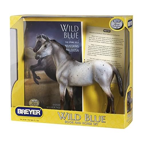  Breyer Classics Wild Blue: Book and Horse Toy Set (1:12 Scale)