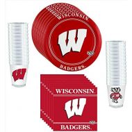 Westrick Wisconsin Badgers Party Pack - 81 pieces (Serves 24)