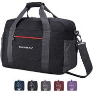 [아마존 핫딜] CANWAY Travel Duffel Bag, 55L Foldable Duffel Bags for Luggage Sport Gym Duffel Weekender Overnight Bag for Men Women Water-proof (Black)