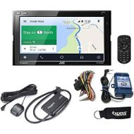 JVC KW-M845BW Receiver Compatible with Wireless Android Auto, Apple CarPlay + Steering Wheel Interface & SiriusXM Tuner