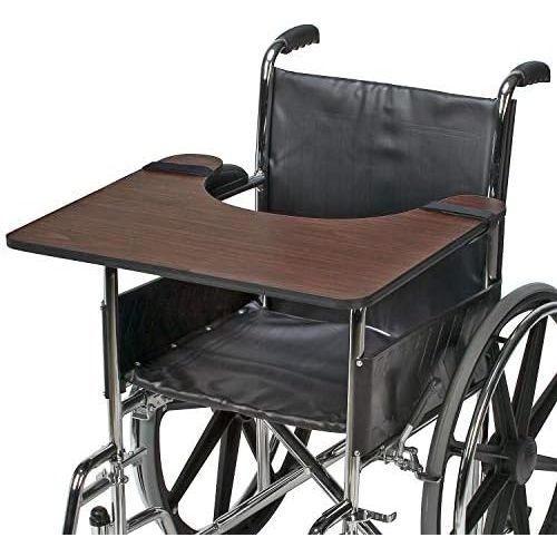  DMI Wheelchair Tray, Wood Wheelchair Lap Tray, Wheelchair Table