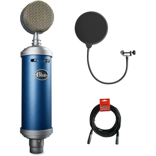  Blue Bluebird SL Large-Diaphragm Condenser Studio Microphone with XLR Cable and Pop Filter