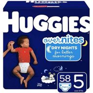 HUGGIES OverNites Diapers, Size 5, 58 Count, Overnight Diapers (Packaging May Vary)