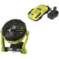 Ryobi 18-Volt ONE+ Hybrid Portable Fan with Lithium-Ion Battery and Charger