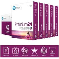 [아마존핫딜][아마존 핫딜] HP Paper HP Printer Paper, Premium24, 8.5x11, Letter, 24lb Paper, 98 Bright - 5 Reams / 2,500 Sheets - Presentation Paper (115300C)