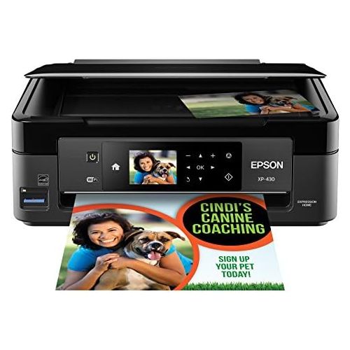 엡손 Epson Expression Home XP-430 Wireless Color Photo Printer with Scanner and Copier, Amazon Dash Replenishment Enabled