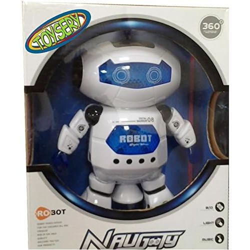  [아마존베스트]Toysery Electronic Walking Dancing Robot Toys for Kids - Little Robot with Music, LED Lights for 3 Year olds and Above- Battery Operated Robot Toy for Birthday Gift, Christmas, Eas