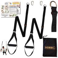 NOSSK TWIN PRO Bodyweight Fitness Strap Trainer (Black)