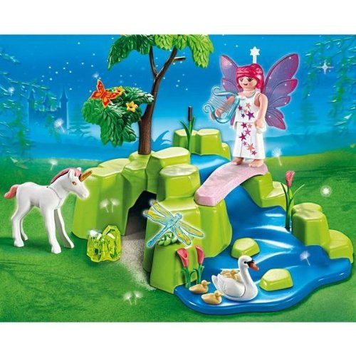 플레이모빌 PLAYMOBIL Playmobil 4148 Fairy Garden with Unicorn Compact Set