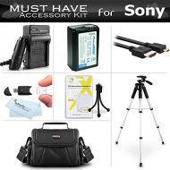 ButterflyPhoto Essential Accessories Kit for Sony Alpha a6000, a6300, a5000, Alpha 7, a7, a7K, a7R Interchangeable Lens SLR Camera Includes Replacement NP-FW50 Battery + ACDC Charger + Case + 57