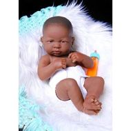 Doll-p Cute African American Baby Girl Realistic Berenguer 15 inches Anatomically Correct Real Alive Baby Washable Doll Soft Vinyl with Extras Accessories