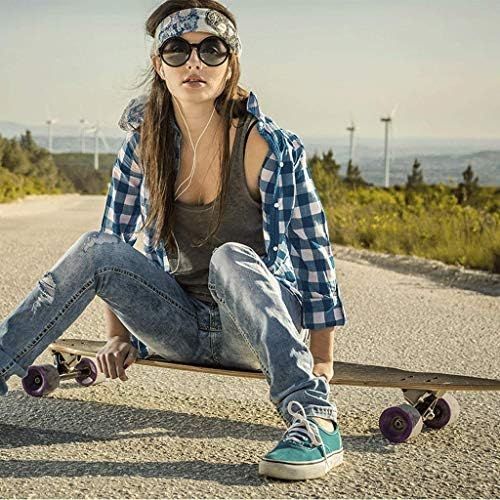  JIN Longboard Skateboard Erwachsene Jungen und Madchen Tanzbrett Street Skills Anfanger Jugend Allrad Skateboard (Farbe : A)