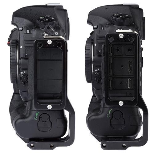  ProMediaGear L-Bracket for Nikon D850 Digital SLR Camera with MB-D18 Multi-Power Battery Pack