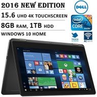 Dell DELL 7000 Series Inspiron 2-in-1 15.6 4K 3840 x 2160 UHD Touch-screen Flip Convertible Laptop, Intel Core i7 6500U up to 3.1 GHz, 8GB RAM, 1TB HDD, 802.11AC, Bluetooth, HDMI, Windo