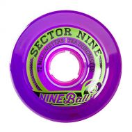 Sector 9 Top Shelf Nine Balls Skateboard Wheel, Purple, 72mm 75A