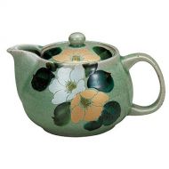 Kutani Japanese Ceramic Porcelain kutani ware. Japanese kyusu teapot. Gold and silver camelia. Japanese ceramic Hagiyakiya K4-584