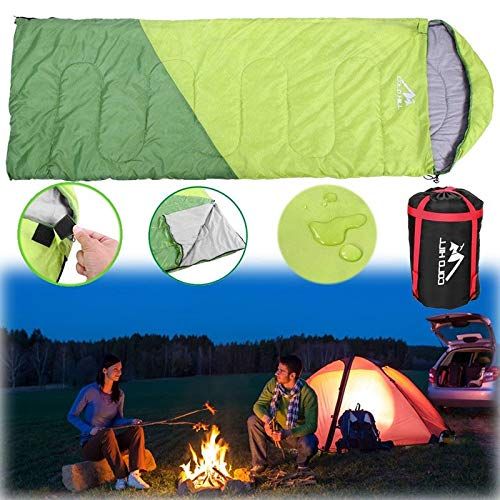  Aromzen Outdoor Travel Camping Portable Waterproof Envelope Cotton Warm Single Sleeping Bag, Camping Sleeping Bag, Double Sleeping Bag