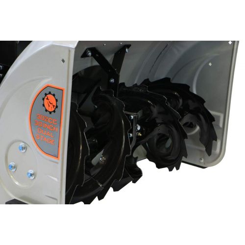  Dirty Hand Tools 103880 Self-Propelled - Electric Start 302cc Gas - 30 Snow Blower with Tracks