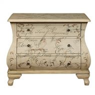 Pulaski DS-P017037 Words of Encouragement Hand Painted Bombay Chest, Antique White