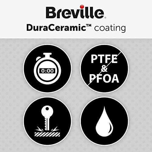 브레빌 Breville VHG026X Grill mit Duraceramic Beschichtung, 18/8 Stainless Steel, Edelstahl