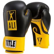 Title Boxing Ali Youth Boxing Gloves, BlackYellow, 8 oz