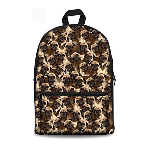  Visit the Coloranimal Store Coloranimal Cute Dog Child School Canvas Backpacks Girls Bookbags