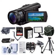 Sony FDR-AX100 4K Ultra HD Camcorder With Upgrade Accessory Bundle #FDRAX100BB