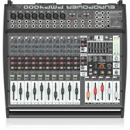 Behringer Europower PMP4000 Powered Mixer - 16 Channels, 1600 Watts with Multi-FX Processor and FBQ Feedback Detection System