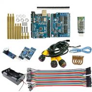B Blesiya WiFi Control Kit UNO R3 Plate Motor Shield for Obstacle Avoidance Track Uno R3 Starter Kit with All Sensors & Plastic Box for Robotics & Electronics