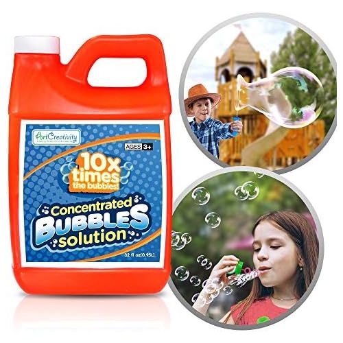  [아마존베스트]ArtCreativity Concentrated Bubble Solution Refill for Bubbles Toys, Up to 2.5 Gallon, Non-Toxic Large 32oz Concentrated Liquid for Bubble Machine, Bubble Guns, Wands, Bubble Lawn M