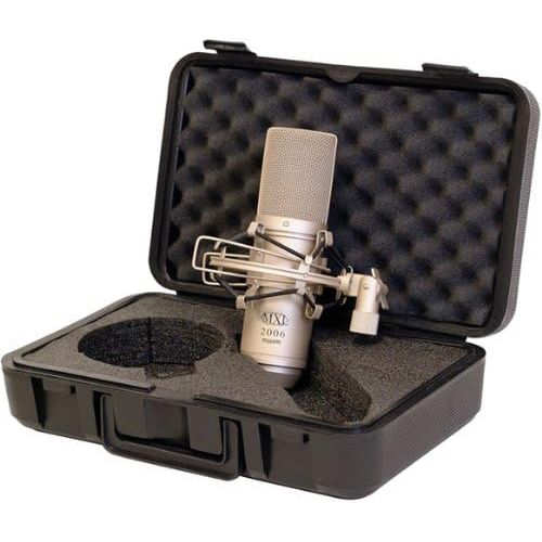  MXL 2006 Large Gold Diaphragm Condenser Microphone with MXL-57 Shock Mount and Carrying Case