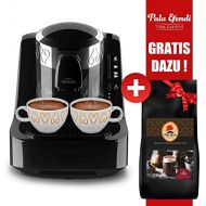 Arzum Okka Kaffeemaschine Schwarz Chrom + Pala Efendi Tuerk Kahvesi GRATIS DAZU