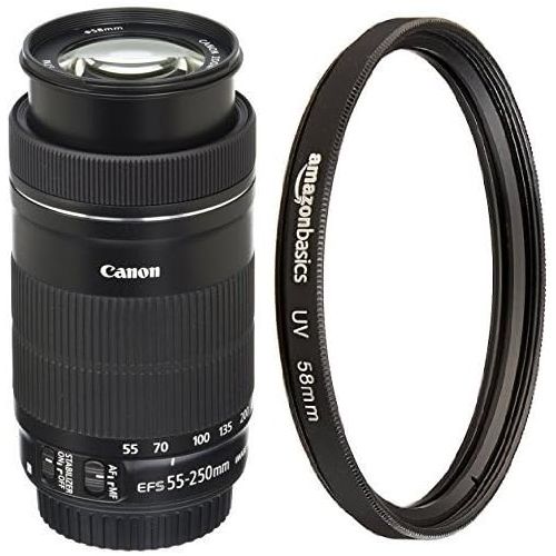 캐논 Canon EF-S 55-250mm F4-5.6 is STM Lens with UV Protection Filter - 58 mm