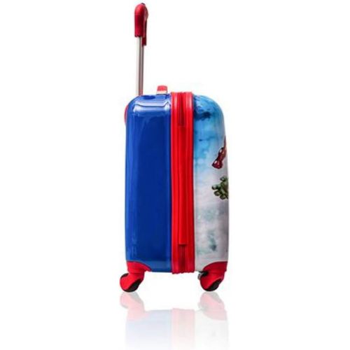 마블시리즈 Marvel Avengers Hardshell Spinner Trolley 18 Inch Kids Luggage [Blue]