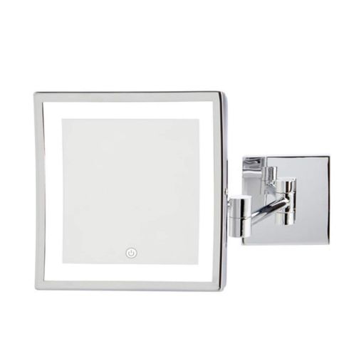  Jerdon JRT885CLD 8 x 8 LED Lighted Wall Mount Mirror, Direct Wire