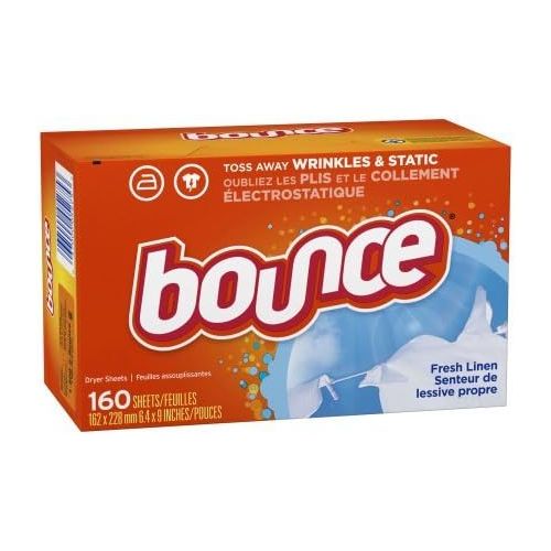  Fabric softener PACK OF 6 - Bounce Fabric Softener Sheets, Fresh Linen, 160 Count