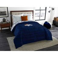 Denver Broncos Full Comforter & Sheets (5 Piece NFL Bedding)