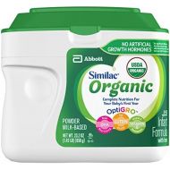 [아마존베스트]Similac Organic Non-GMO Infant Formula, Powder, Baby Formula, 23.2 ounces, 6 Count
