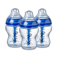 Tommee Tippee Advanced Anti-Colic Baby Bottle, Slow Flow Breast-Like Nipple, Heat-Sensing Technology, BPA-Free - Blue - 9 Ounce, 3 Count